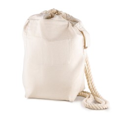 Sacola/Mochila em Algodão 450G/M2 (42X35X14,5cm) com Logotipo