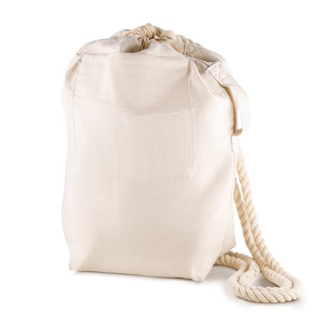 Sacola/Mochila em Algodão 450G/M2 (42X35X14,5cm) com Logotipo