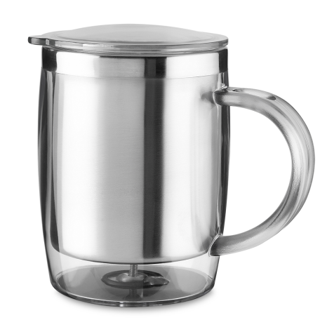Caneca em Plástico e Inox 400Ml Promocional