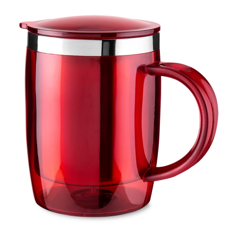 Caneca em Plástico e Inox 400Ml Promocional