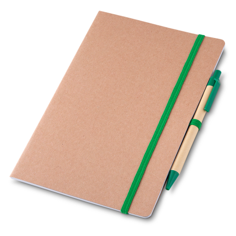 Caderno Ecológico A5 com Caneta Personalizado