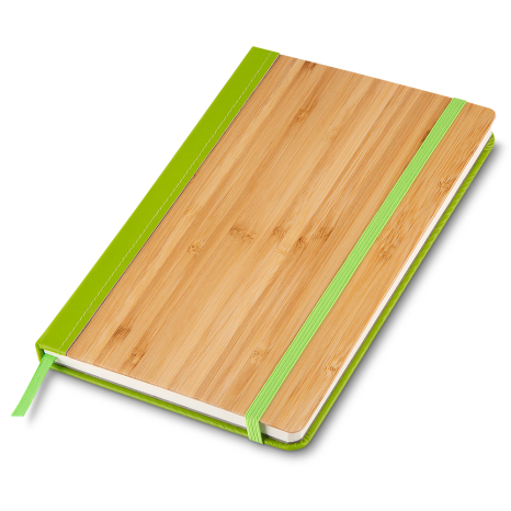 Caderno Ecológico com Capa de Bambu Personalizado