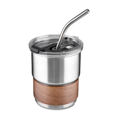 Copo em Inox com Canudo Personalizado
