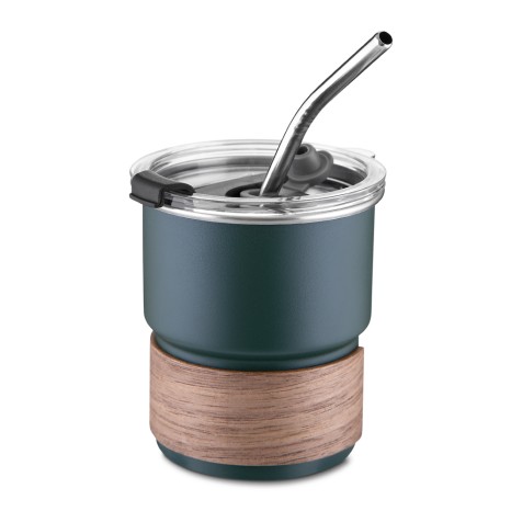Copo em Inox com Canudo Personalizado