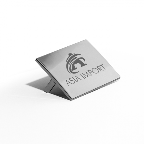 Placa de Inox com Logotipo