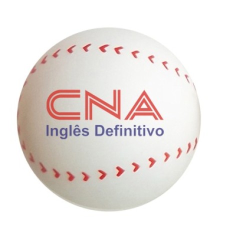 Bolinha Anti-Stress vinil com pintura Baseball Personalizada