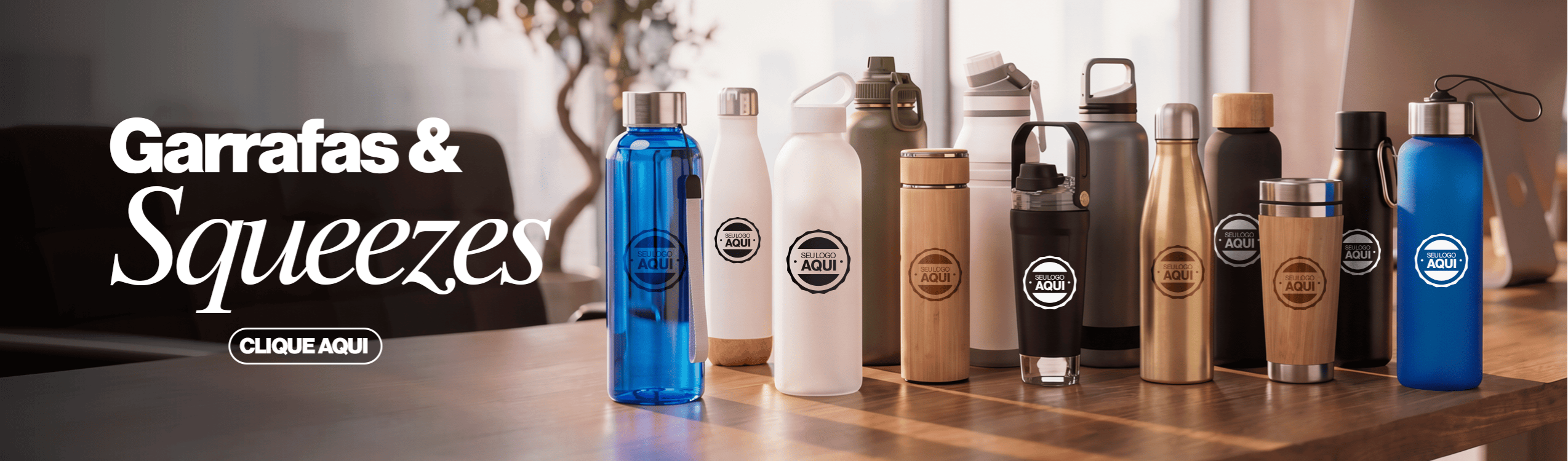 Garrafas e Squeezes Personalizados