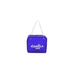 Bolsa em PVC All Clear com fechamento ziper de PVC e alça de ombro transparente.