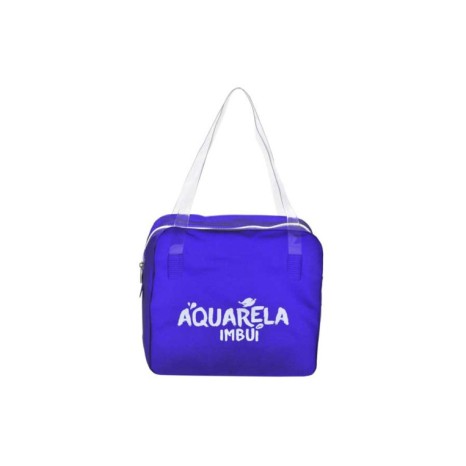 Bolsa em PVC All Clear com fechamento ziper de PVC e alça de ombro transparente.