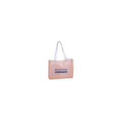 Sacola em PVC All Clear com alça de ombro transparente.
