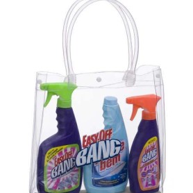 Bolsa em PVC Cristal 0,20 mm  com fechamento com botão de pressão