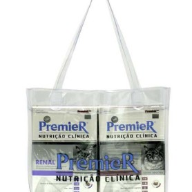 Sacola Promocional em PVC cristal 0,20mm com bolso para folheto e alça de ombro
