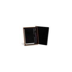 Bloco para Anotações Preto com Caneta Personalizado