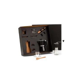 Kit Para Café Com Cafeteira Italiana E Moedor 6 Pçs Personalizado