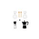Kit Para Café Com Cafeteira Italiana E Moedor 6 Pçs Personalizado