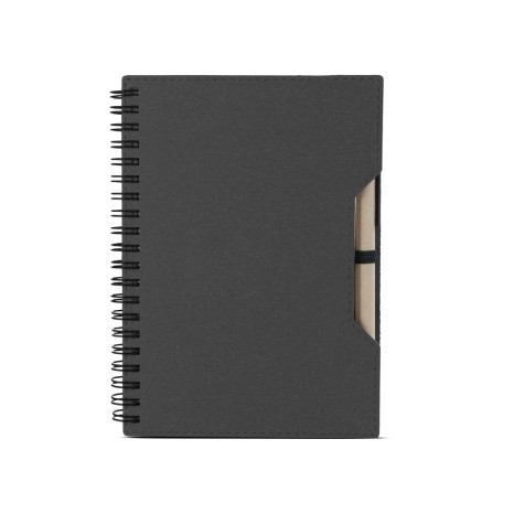 Caderno capa em papelão reciclado com caneta Personalizado