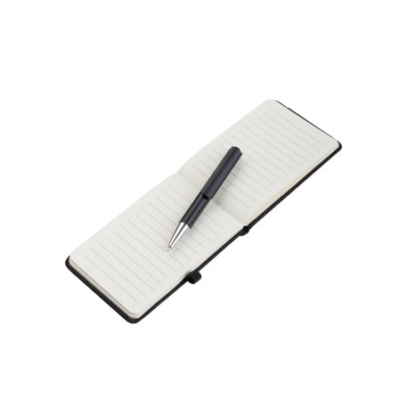 Mini caderno A6 em RPET com caneta Para Brinde Personalizado
