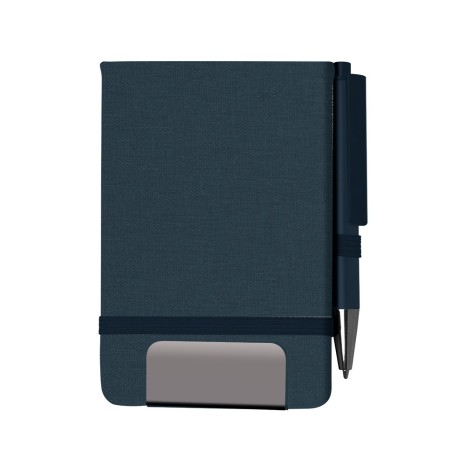 Mini caderno A6 em RPET com caneta Para Brinde Personalizado