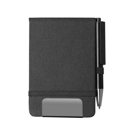 Mini caderno A6 em RPET com caneta Para Brinde Personalizado