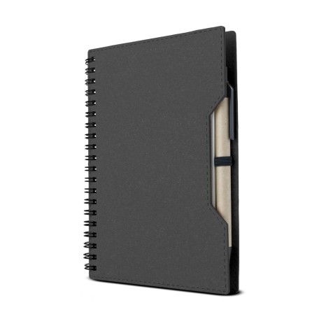Caderno capa em papelão reciclado com caneta Personalizado