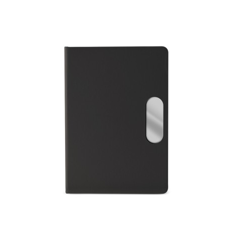 Caderno em PU com Placa Metálica para Brindes Corporativos