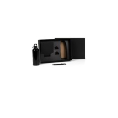Kit Squeeze, Caderneta E Caneta - Preto - 3 Pçs Personalizados