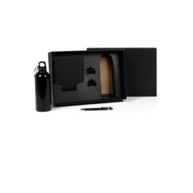 Kit Squeeze, Caderneta E Caneta - Preto - 3 Pçs Personalizados
