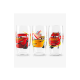 Kit De Copos Vidro 300 Ml - Carros - 3 Pçs Personalizado