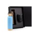 Kit Garrafa E Copo Térmico - Azul/Preto - 2 Pçs Personalizados