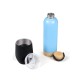 Kit Garrafa E Copo Térmico - Azul/Preto - 2 Pçs Personalizados