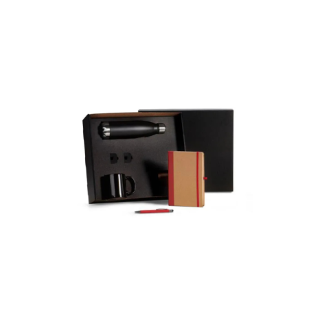 Kit Escritório - Vermelho - 4 Pçs Personalizado