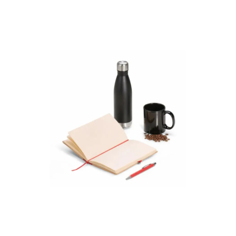 Kit Escritório - Vermelho - 4 Pçs Personalizado