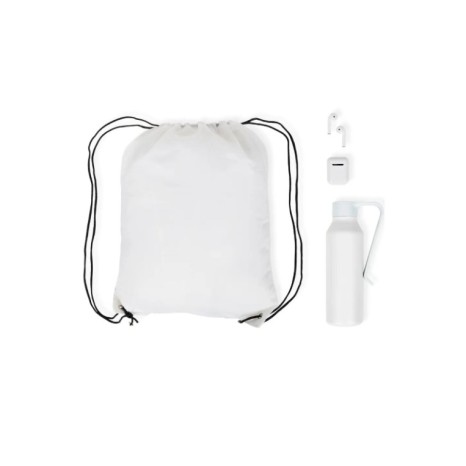 Kit Mochila, Garrafa E Fone Bluetooth - 3 Pçs Personalizado