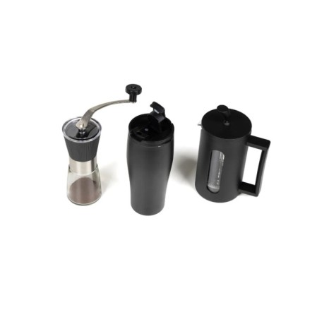 Kit Cafeteira, Moedor E Copo Dupla Camada - 3 Pçs Personalizados 