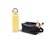 Kit Garrafa E Necessaire - Amarelo/Preto - 2 Pçs Personalizado