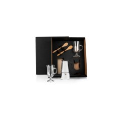 Kit Para Café Com Cafeteira Italiana - 5 Pçs Personalizados 