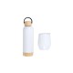 Kit Garrafa E Copo Térmico - Branco - 2 Pçs Personalizado