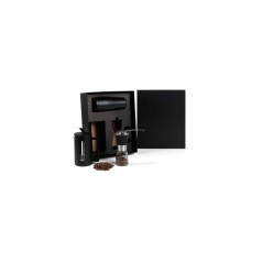 Kit Cafeteira, Moedor E Copo Dupla Camada - 3 Pçs Personalizados 
