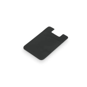 Porta Cartões Para Celular Em Pvc - Preto Personalizado