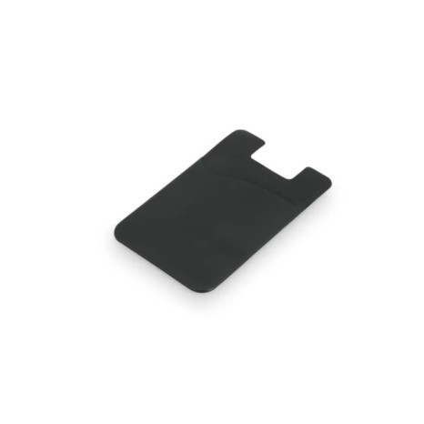 Porta Cartões Para Celular Em Pvc - Preto Personalizado