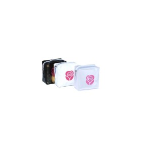 Necessaire em PVC com fechamento ziper de pvc.