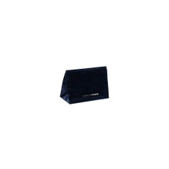 Necessaire em PVC Verniz Preto com fechamento zip.