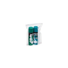 Necessaire em PVC cristal com fechamento zip.