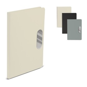 Caderno em PU com Placa Metálica para Brindes Corporativos