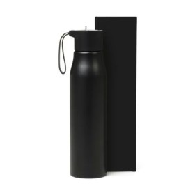 Garrafa em Alumínio Reciclado Preto 750 Ml Personalizado