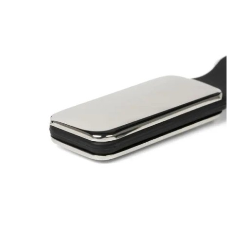 Chaveiro em Metal/Pu Prata/Preto Personalizado