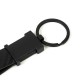Chaveiro em Metal/Pu Preto Personalizado