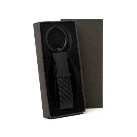 Chaveiro em Metal/Pu Preto Personalizado