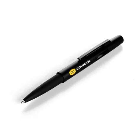 Caneta Esferográfica em Abs com Tampa e Ponta Touch Preta Personalizada