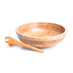 Cumbuca em Bambu com Pegador 22cm 2L Personalizado